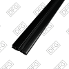 DK-710 8*2500мм Уплотнительный профиль ПВХ 180* Black